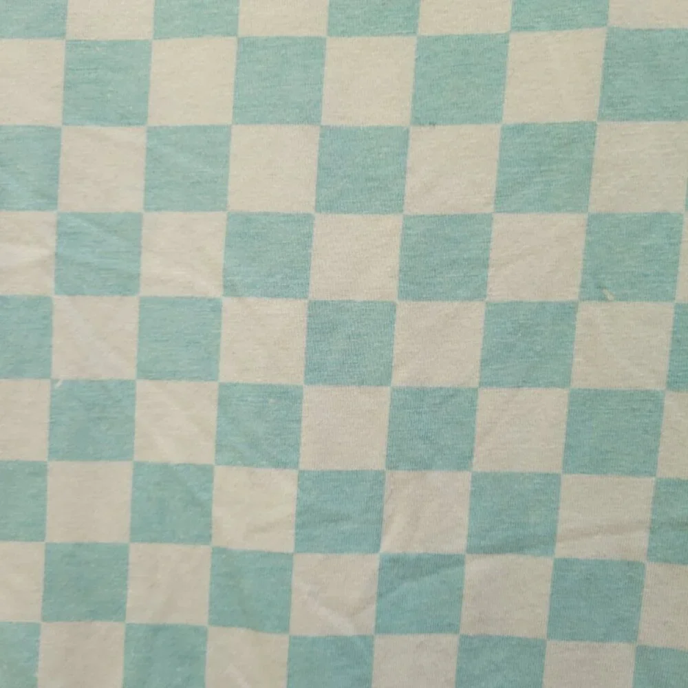 White & Seafoam Los Angeles Checked Shirt - Made by Bascom Projects - Size S - Picture 7 of 7